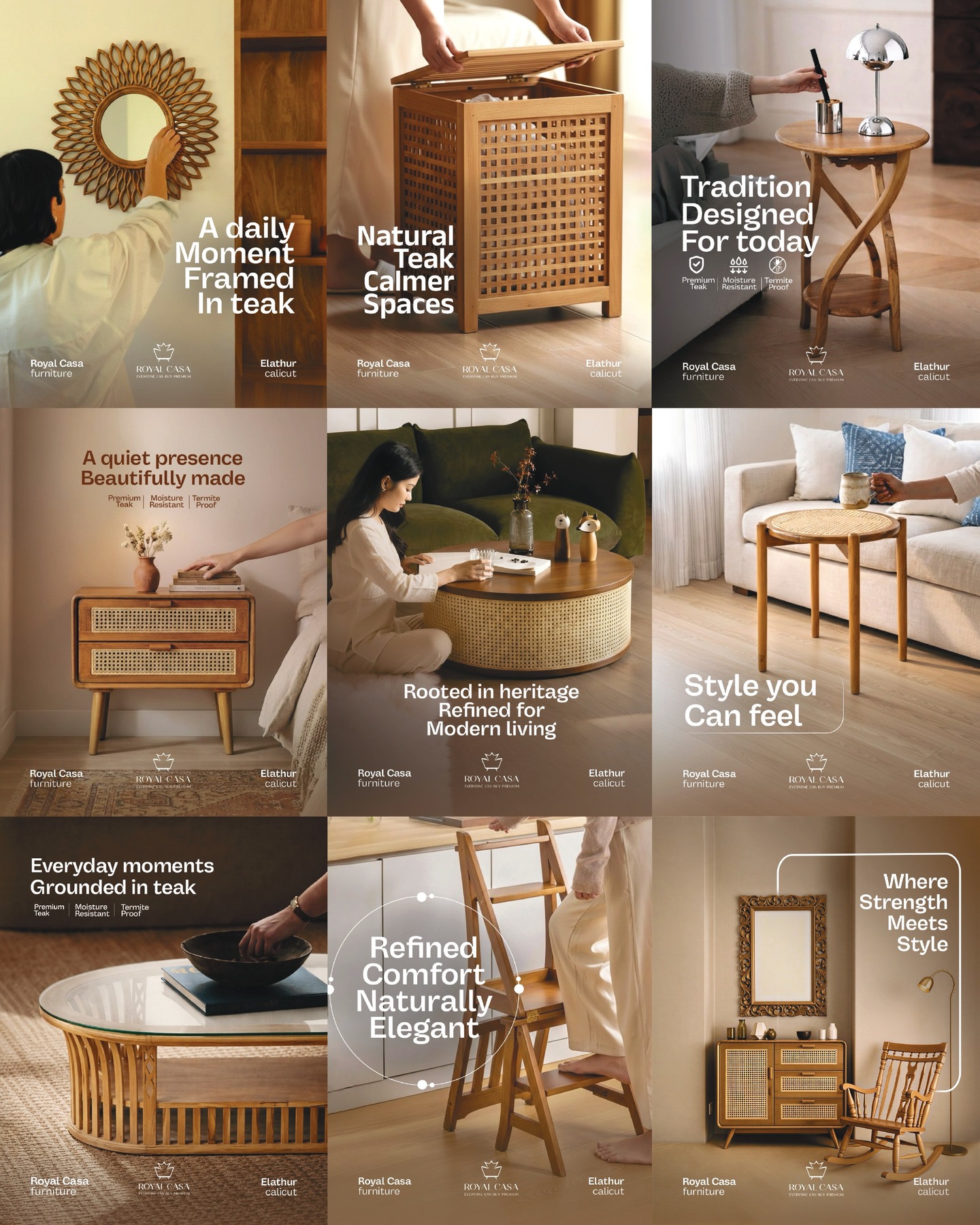 Furniture campaign artwork for Royal Casa
