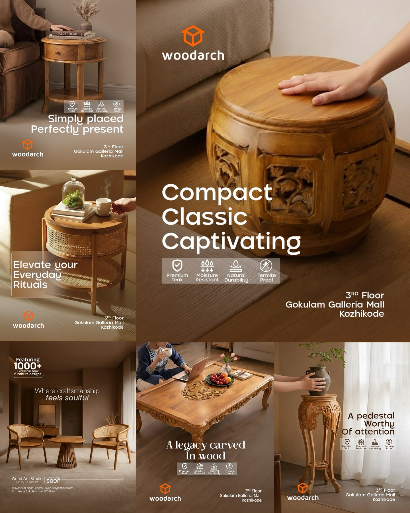 Furniture campaign artwork for Woodarch