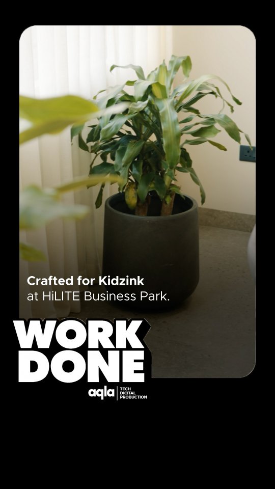 Kidzink client film cover showing an interior plant